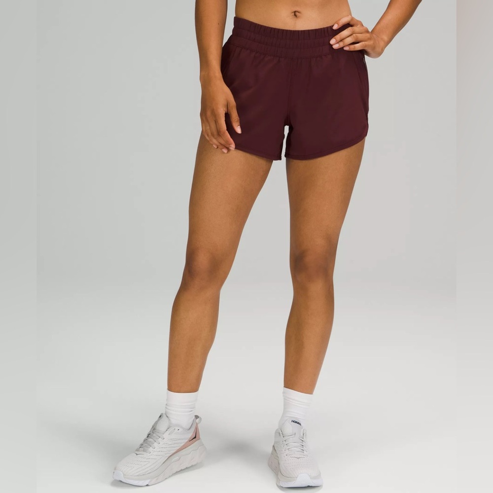 lululemon athletica Maroon Athletic Shorts